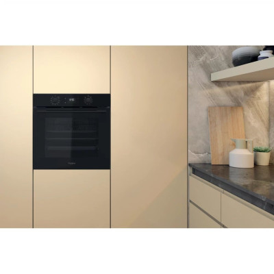 Whirlpool Духовий шафа електричний, 71л, A+, дисплей, конвекція, телескопічні напрямні, чорний
