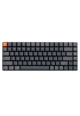 Keychron Клавіатура механічна K3 84Key, Gateron Blue, BT/USB-A, Low Profile, EN/UKR, RGB, Black