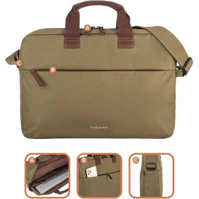 Tucano Сумка Smart 15", зелена
