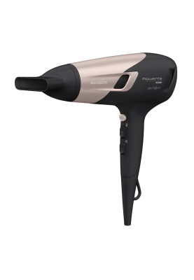 Rowenta Фен Studio Dry Glow, 2100Вт, 3 режими, дифузор, іоніз-я, хол. обдув, чорно-золотий