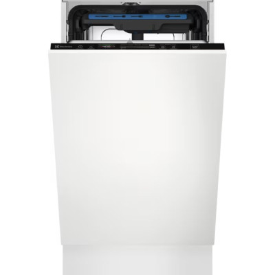 Electrolux Посудомийна машина Electrolux вбудована, 10компл., Е, 45см, дисплей, інвертор, 3й кошик, чорний