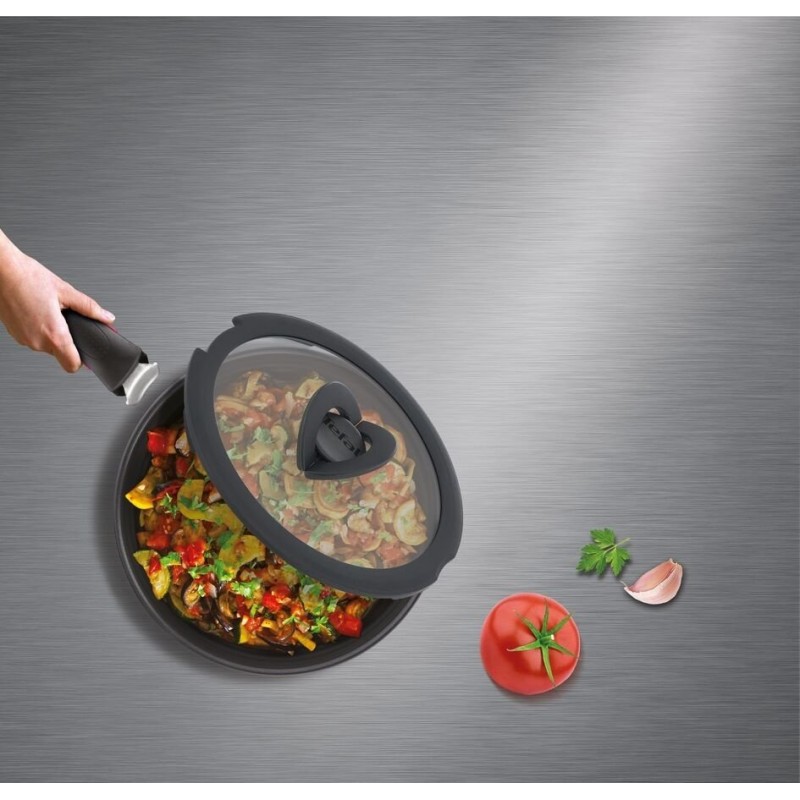 Tefal Кришка скляна Ingenio 20 см , скло, силікон