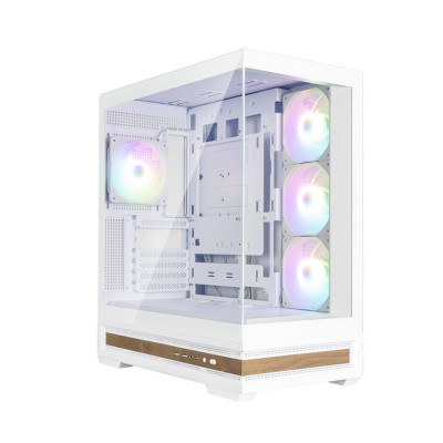 Zalman Корпус P40 NAMU без БР, 2xUSB3.0, 1x Type C, 3x120мм ARGB Reverse, 1x120мм ARGB, VGA 420мм, LCS ready, TG Side/Front Panel, ATX, білий