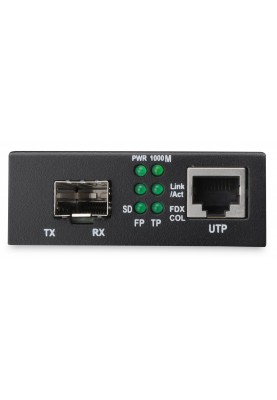 Digitus Медіа конвертор 10 Gigabit Ethernet, SFP supports 1G, 2.5G, 5G and 10G, open slot