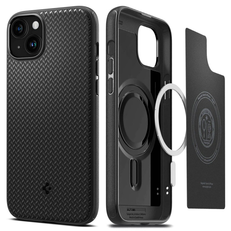 Spigen Чохол для Apple iPhone 15 Plus Mag Armor MagFit, Matte Black