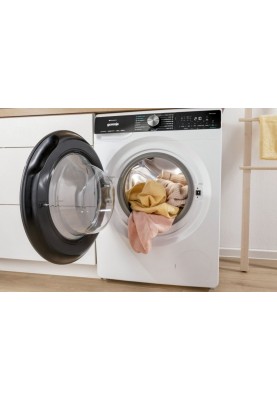 Gorenje Пральна машина фронтальна, 10,5кг, 1400, A+++, 60см, дисплей, інвертор, пара, Wi-Fi, білий