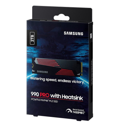 Samsung Накопичувач SSD M.2 2TB PCIe 4.0 990PRO + радіатор