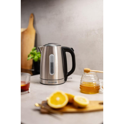 Gorenje Електрочайник 1.7л, Strix-контроль, метал, нерж