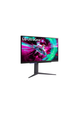 LG Монітор 27" 27GR93U-B 2xHDMI, DP, USB, Audio, IPS, 3840x2160, 144Hz, 1ms, DCI-P3 95%, G-SYNC, FreeSync, Pivot, HDR400