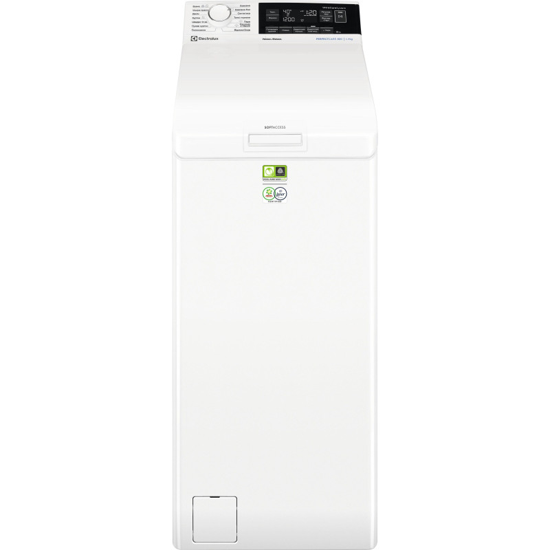 Electrolux Пральна машина вертикальна, 7кг, 1300, A+++, 60см, дисплей, пара, інвертор, білий