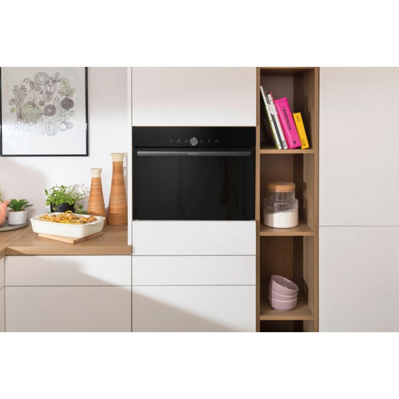 Gorenje Духова шафа електрична компактна, 50л, A+, дисплей, ф-ція мікрохвиль, чорний