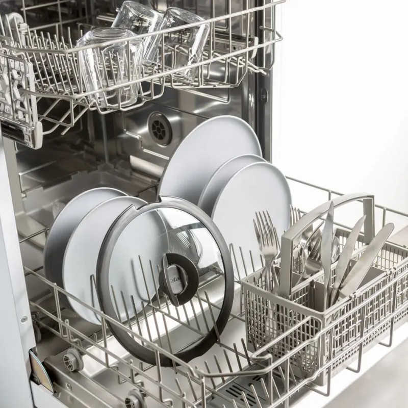 Tefal Набір скляних кришок Ingenio, 16см, 18см, 20см, скло, пластик, чорний