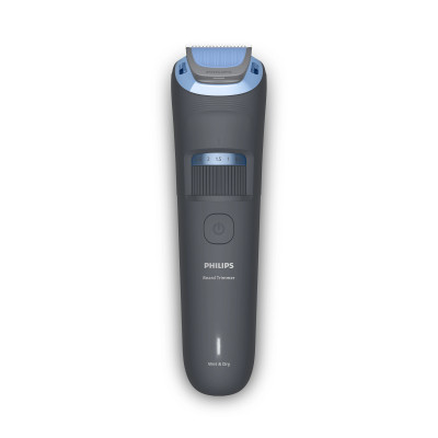 Philips Тример Philips Series 3000, для бороди і вусів, акум., сталь, синій