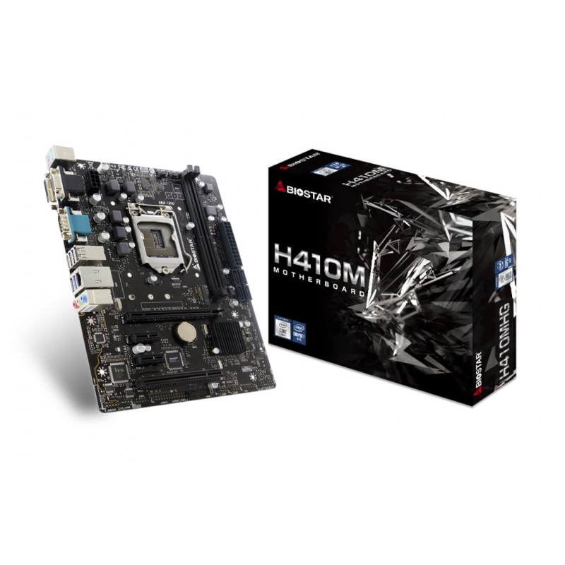 Biostar Материнська плата H410MHG s1200 H410 2xDDR4 HDMI D-Sub mATX