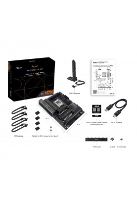 ASUS Материнська плата PROART X870E-CREATOR WIFI sAM5 X870E 4xDDR5 M.2 HDMI WiFi BT ATX