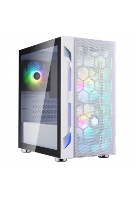 SilverStone Корпус FARA FAH1MW-PRO, без БЖ, 1xUSB3.0, 2xUSB2.0, 3x120mm ARGB fan, TG Side Panel, mATX, White