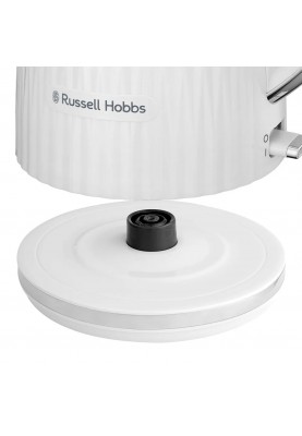 Russell Hobbs Електрочайник Eden, 1.7л, нержавіюча сталь, пластик, білий