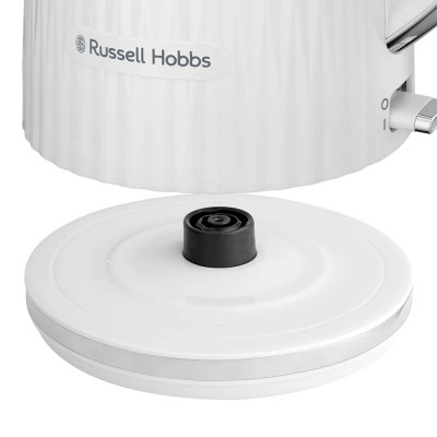Russell Hobbs Електрочайник Eden, 1.7л, нержавіюча сталь, пластик, білий