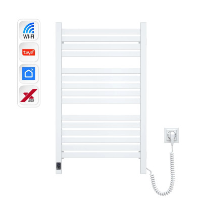 Navin Рушникосушка електрична Авангард Х, 800х480х71мм, Wi-Fi, сталь, білий, праве підключення