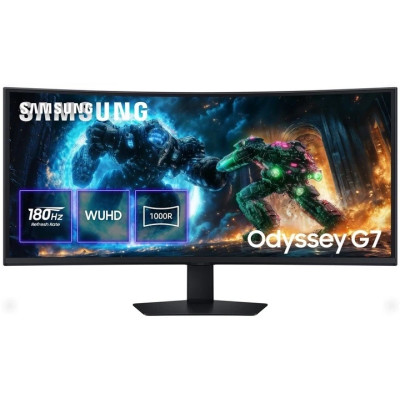 Samsung Монітор Samsung 40"Odyssey G7 G75F HDMI, DP, USB, VA, 5120x2160, 180Hz, 21:9, 1ms, CURVED