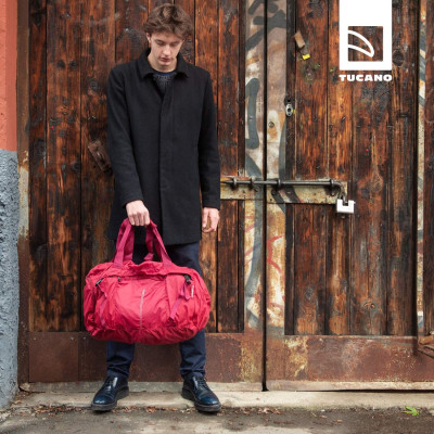 Tucano Сумка розкладна дорожня Compatto XL Duffle, бордо