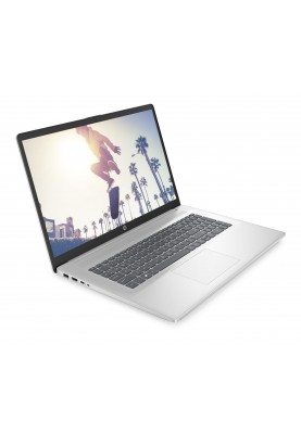 HP Ноутбук 17-cn3002ua 17.3" FHD IPS AG, Intel i7-1355U, 16GB, F1024GB, UMA, DOS, сріблястий