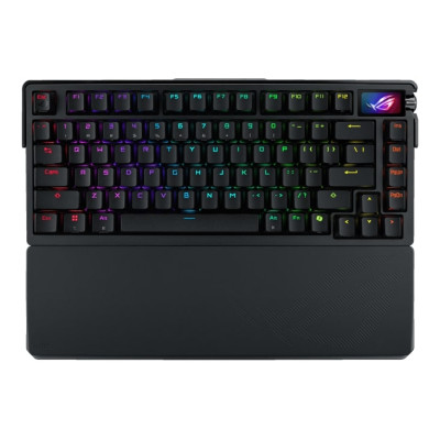 ASUS Клавіатура механічна ROG Azoth Extreme 81key, NX Snow, USB-A/WL/BT, EN, RGB, чорний