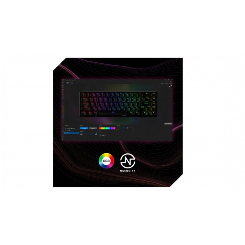 HyperX Клавіатура  Alloy Origins 65 Red USB RGB ENG/RU, Black