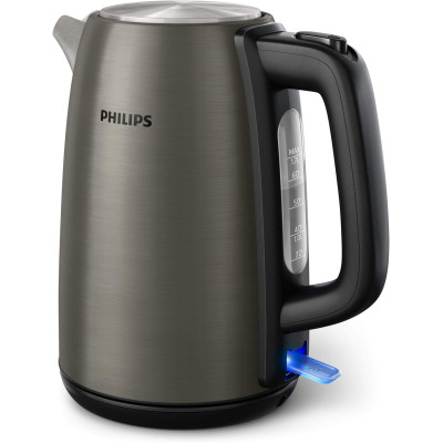Philips Електрочайник Viva Collection, 1.7л, Strix, метал, чорно-мідний