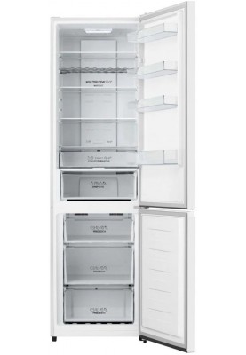 Gorenje Холодильник з нижн. мороз. камерою, 200х60х60см, 2 двері, 238(98)л, А+, NF+, Зона св-ті, Зовн. Дисп, Білий