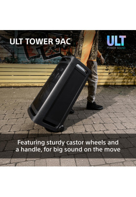 Sony Акустична система ULT TOWER 9AC 2.0, BT 5.3, LED, Party Connect, SBC, AAC, LDAC