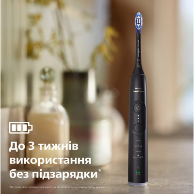 Philips Щітка зубна електр., Sonicare 7100 Series, 62т. колів/хв, насадок-1, футляр, чорний