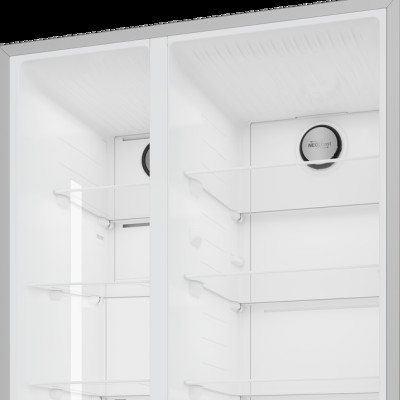 Beko Холодильник SBS, 179x91x71, xолод.відд.-368л, мороз.відд.-190л, 2дв., E, NF, дисплей, нерж