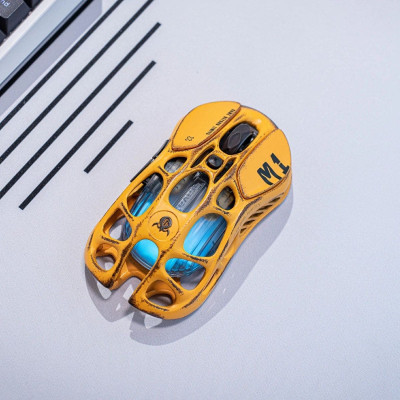 GravaStar Миша GravaStar Mercury M1 Pro, magnesium alloy body, BT/WL/USB-A, RGB, Battle-Worn Yellow GravaStar Миша GravaStar Mercury M1 Pro, magnesium alloy body, BT/WL/USB-A, RGB, Battle-Worn Yellow