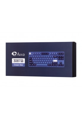 Akko Клавіатура механічна 3087 DS Ocean Star 87Key, CS Blue V2, USB-A, EN/UKR, No LED, Блакитний