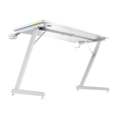 Trust Стіл GXT 709W LUMINUS, (120х74см), RGB, білий
