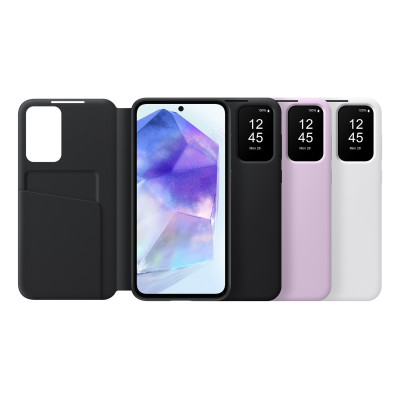 Samsung Чохол для Galaxy A55 (A556), Smart View Wallet Case, чорний