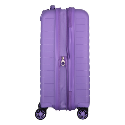 2E Валіза, Aero, поліпропілен, мала, 35/44 л, TSA, 4 колеса, EXP, лавандовий