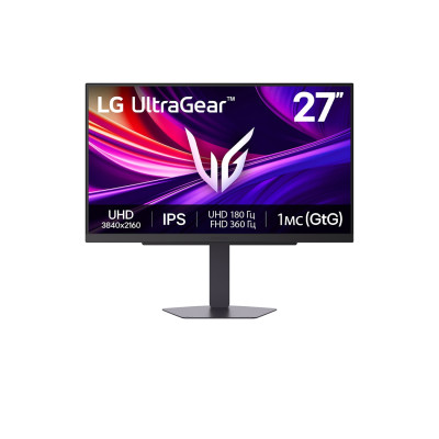 LG Монітор LG 27" 27G810A-B 2xHDMI, DP, USB, Audio, IPS, 3840x2160, 180/360Hz, 1ms, DCI-P3 95%, G-SYNC, FreeSync, Pivot, HDR400