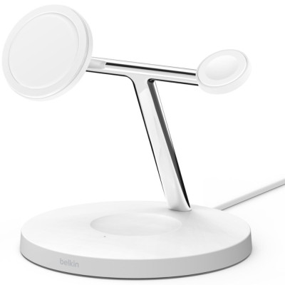 Belkin Зарядне бездротовий пристрій 3в1 MagSafe iPhone/Watch/AirPods, білий