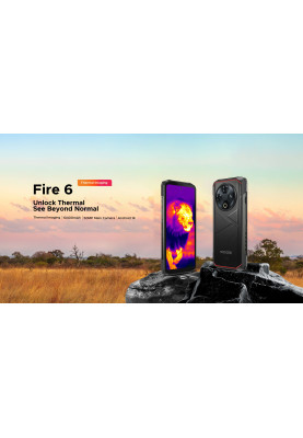 Doogee Смартфон Fire 6 6.56" 6/256ГБ, 2SIM, 10400мА • рік, чорний