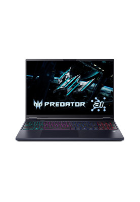 Acer Ноутбук Acer Predator Helios Neo 16 PHN16-73 16" WQXGA, Intel U9-275HX, 64GB, F1TB+1TB, NVD5070Ti-12, Lin