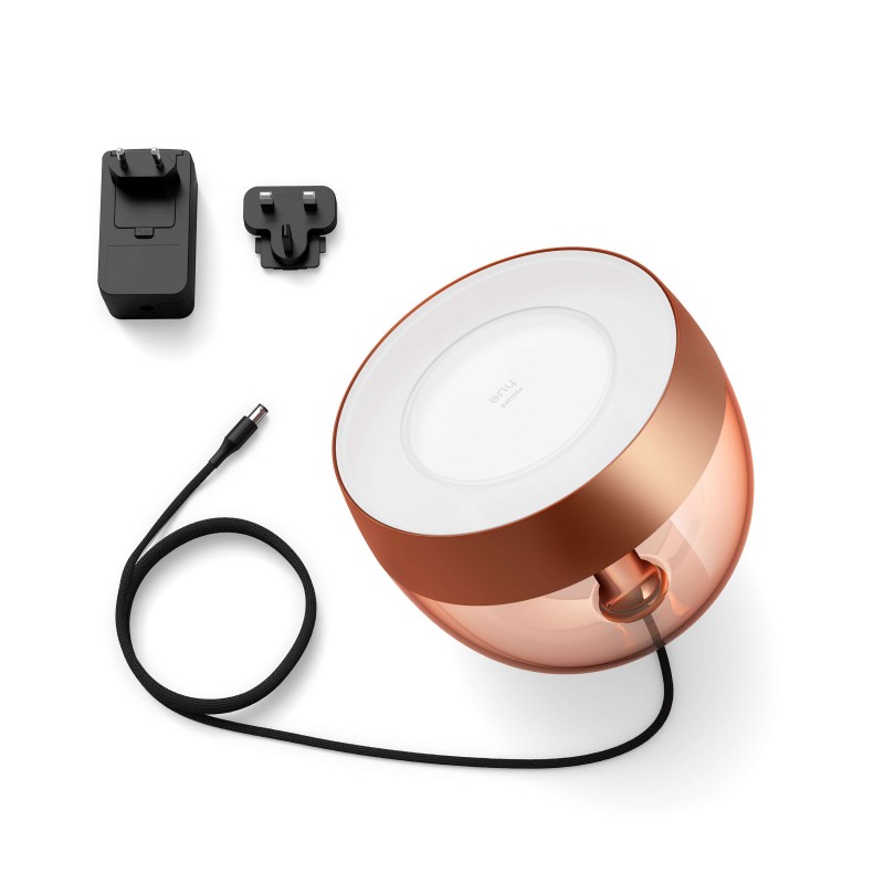 Philips Hue Настільна лампа Iris, 2000K-6500K, Color, Bluetooth, з димером, мідна