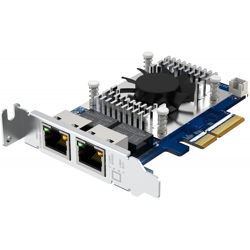 QNAP Мережева карта Dual-port (10Gbase-T) 10GbE PCIe Gen3 x4