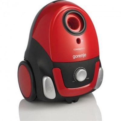 Gorenje Пилосос мішковий, 800Вт, 2л, вага-2.5кг, HEPA, індикатор, телескоп, червоний Gorenje Пилосос мішковий, 800Вт, 2л, вага-2.5кг, HEPA, індикатор, телескоп, червоний