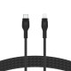 Belkin Кабель USB-С - Lightning, BRAIDED SILICONE, 1m, black
