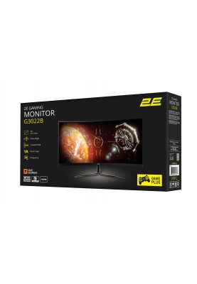 2E Gaming Монітор 30" G3022B 2xHDMI, DP, Audio, VA, 2560x1080, 21:9, 100Hz, 1ms, CURVED, FreeSync