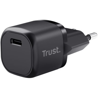 Trust Зарядний пристрій мережевий Maxo 20Вт, USB-C PD, чорний