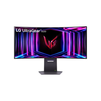 LG Монітор 34" 34GS95QE-B 2xHDMI, DP, USB, Audio, OLED, 3440x1440, 240Hz, 0.03ms, DCI-P3 98.5%, G-SYNC, FreeSync, AdaptiveSync, HAS, DisplayHDR True Black 400