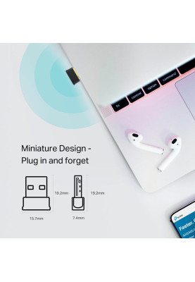 TP-Link Адаптер WiFi Archer T2UB nano AC600, USB, BT4.2